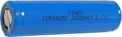 Nabíjecí článek Li-Ion ICR18650 3,6V/2600mAh TINKO