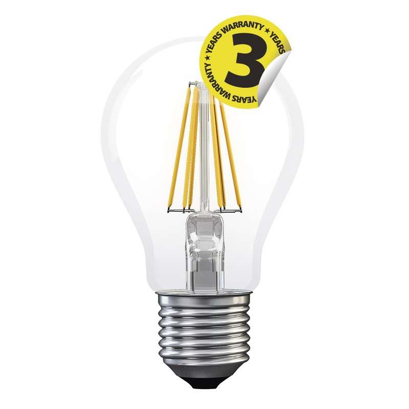 LED žárovka Filament A60 8W E27 teplá bílá